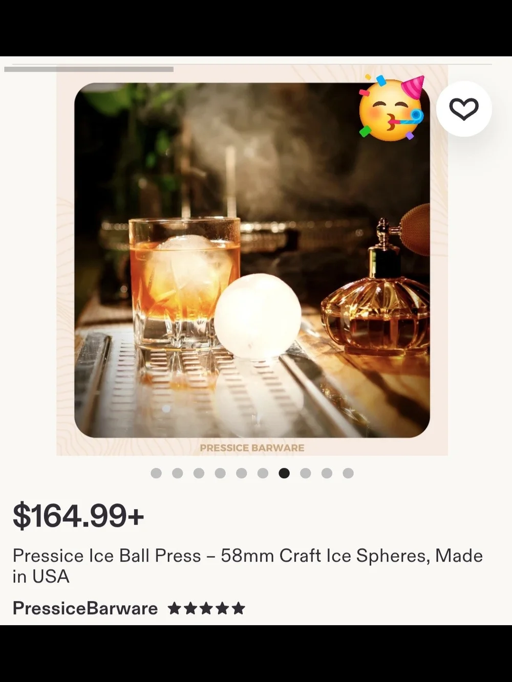 Blue Ice Ball Press - 58mm Craft Ice Sphere Maker